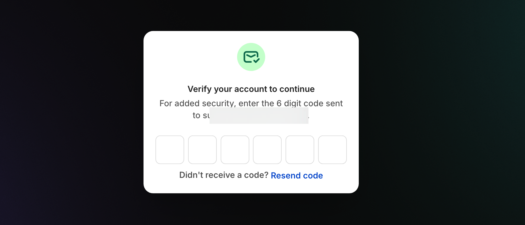 Shopify 向注册邮箱发送6位验证码